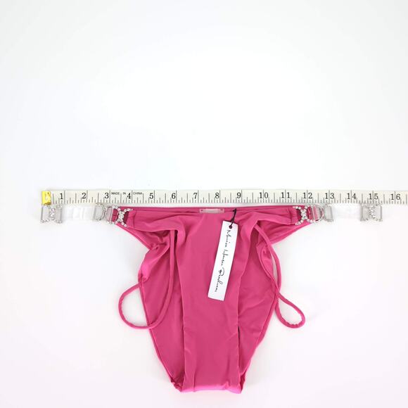 Monica Hansen Beachwear Shine Like A Diamond Pink Azalea Bikini Set- Size M -NWT - Picture 15 of 15